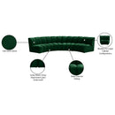 Meridian Infinity Green Velvet 4 pc Modular Sectional IMAGE 13