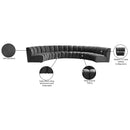 Meridian Infinity Grey Velvet 6 pc Modular Sectional IMAGE 14