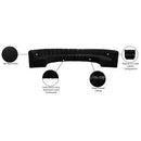 Meridian Infinity Black Velvet 8 pc Modular Sectional IMAGE 12