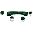 Meridian Infinity Green Velvet 8 pc Modular Sectional IMAGE 12