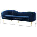 Meridian Ritz Navy Velvet Sofa IMAGE 9