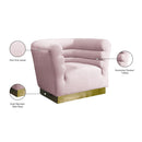 Meridian Bellini Pink Velvet Chair IMAGE 7