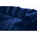 Meridian Presley Navy Velvet 3 pc Sectional IMAGE 18