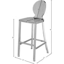 Meridian Maddox Chrome Stainless Steel Stool IMAGE 5