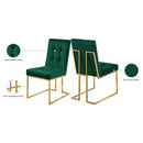 Meridian Pierre Green Velvet Dining Chair IMAGE 6