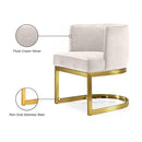 Meridian Gianna Cream Velvet Dining Chair IMAGE 6