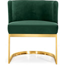 Meridian Gianna Green Velvet Dining Chair IMAGE 4