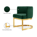 Meridian Gianna Green Velvet Dining Chair IMAGE 6
