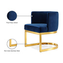 Meridian Gianna Navy Velvet Dining Chair IMAGE 6