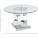 Meridian Haven Chrome Dining Table IMAGE 4