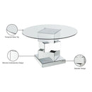 Meridian Haven Chrome Dining Table IMAGE 5