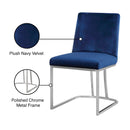 Meridian Heidi Navy Velvet Dining Chair IMAGE 6