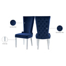 Meridian Serafina Navy Velvet Dining Chair IMAGE 6