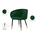 Meridian Louise Green Velvet Dining Chair IMAGE 8