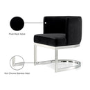 Meridian Gianna Black Velvet Dining Chair IMAGE 6