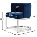 Meridian Gianna Navy Velvet Dining Chair IMAGE 5