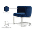 Meridian Gianna Navy Velvet Dining Chair IMAGE 6