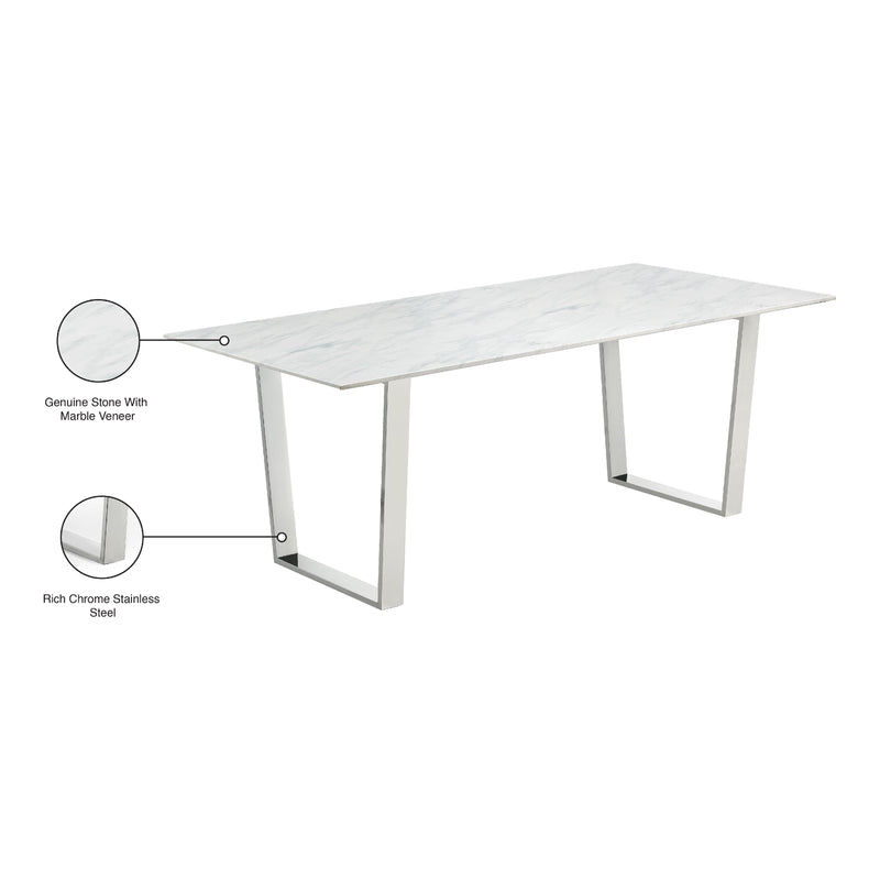 Meridian Carlton Chrome Dining Table IMAGE 4