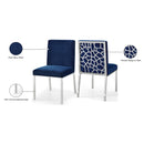 Meridian Opal Navy Velvet Dining Chair IMAGE 6