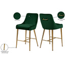 Meridian Owen Green Velvet Stool IMAGE 6