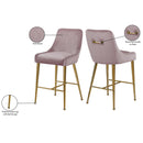Meridian Owen Pink Velvet Stool IMAGE 6