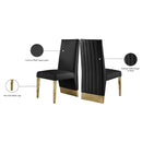 Meridian Porsha Black Vegan Leather Dining Chair IMAGE 10