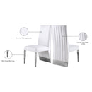 Meridian Porsha White Vegan Leather Dining Chair IMAGE 10