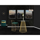Meridian Gio Gold Counter Height Table IMAGE 3