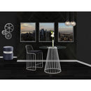 Meridian Gio Chrome Counter Height Table IMAGE 3