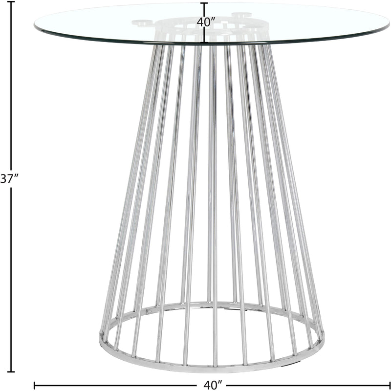 Meridian Gio Chrome Counter Height Table IMAGE 4