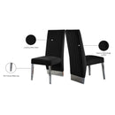 Meridian Porsha Black Velvet Dining Chair IMAGE 6