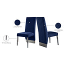 Meridian Porsha Navy Velvet Dining Chair IMAGE 6