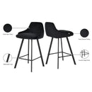 Meridian Viviene Black Velvet Stool IMAGE 7