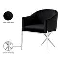 Meridian Xavier Black Velvet Dining Chair IMAGE 6