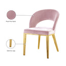 Meridian Roberto Pink Velvet Dining Chair IMAGE 6