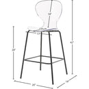 Meridian Clarion Matte Black Stool IMAGE 6