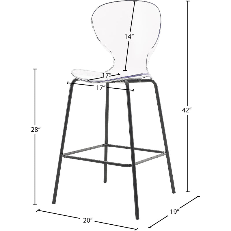 Meridian Clarion Matte Black Stool IMAGE 6