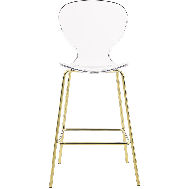 Meridian Clarion Gold Metal Stool IMAGE 5