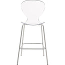 Meridian Clarion Chrome Metal Stool IMAGE 5