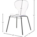 Meridian Clarion Matte Black Dining Chair IMAGE 6