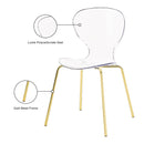 Meridian Clarion Gold Metal Dining Chair IMAGE 7
