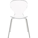 Meridian Clarion Chrome Metal Dining Chair IMAGE 5