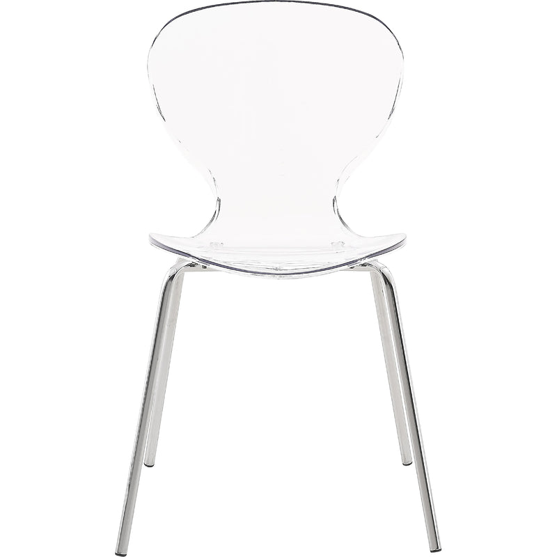 Meridian Clarion Chrome Metal Dining Chair IMAGE 5