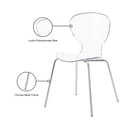 Meridian Clarion Chrome Metal Dining Chair IMAGE 7
