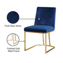 Meridian Heidi Navy Velvet Dining Chair IMAGE 6
