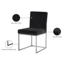 Meridian Giselle Black Velvet Dining Chair IMAGE 6