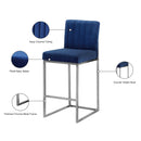 Meridian Giselle Navy Velvet Stool IMAGE 6