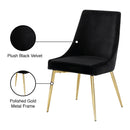Meridian Karina Black Velvet Dining Chair IMAGE 6