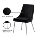 Meridian Karina Black Velvet Dining Chair IMAGE 6