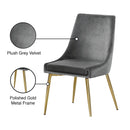 Meridian Karina Grey Velvet Dining Chair IMAGE 6